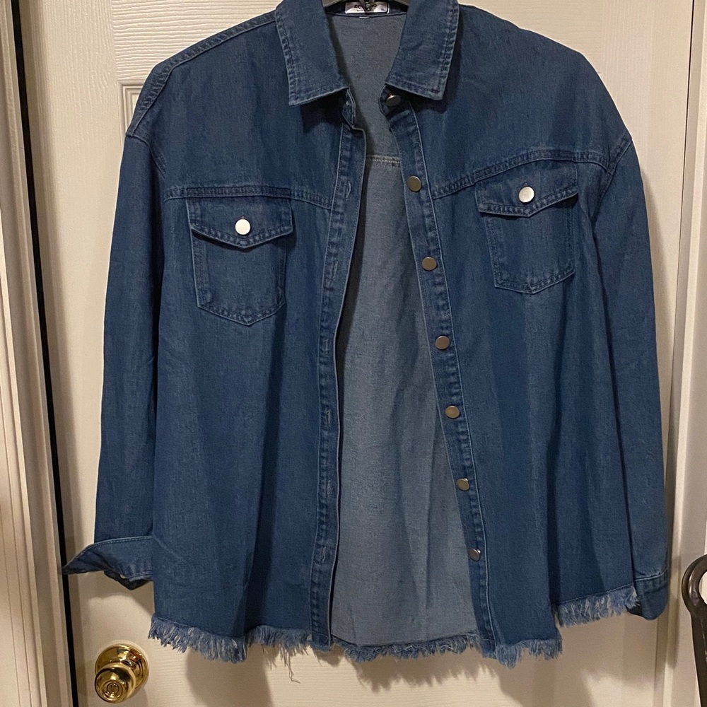 Denim Button-Up Jacket